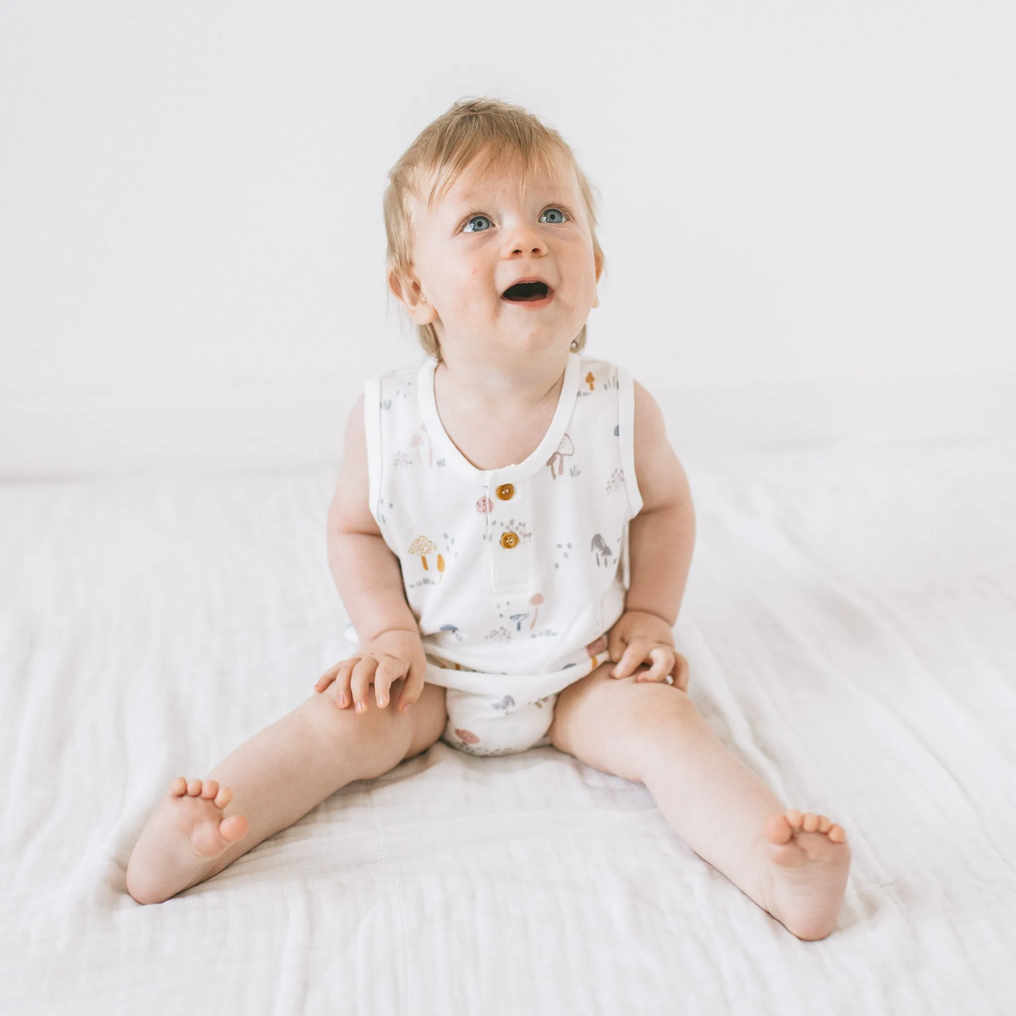 2-Pack Bubble Romper - Forest Fungi