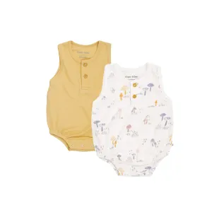 2-Pack Bubble Romper - Forest Fungi