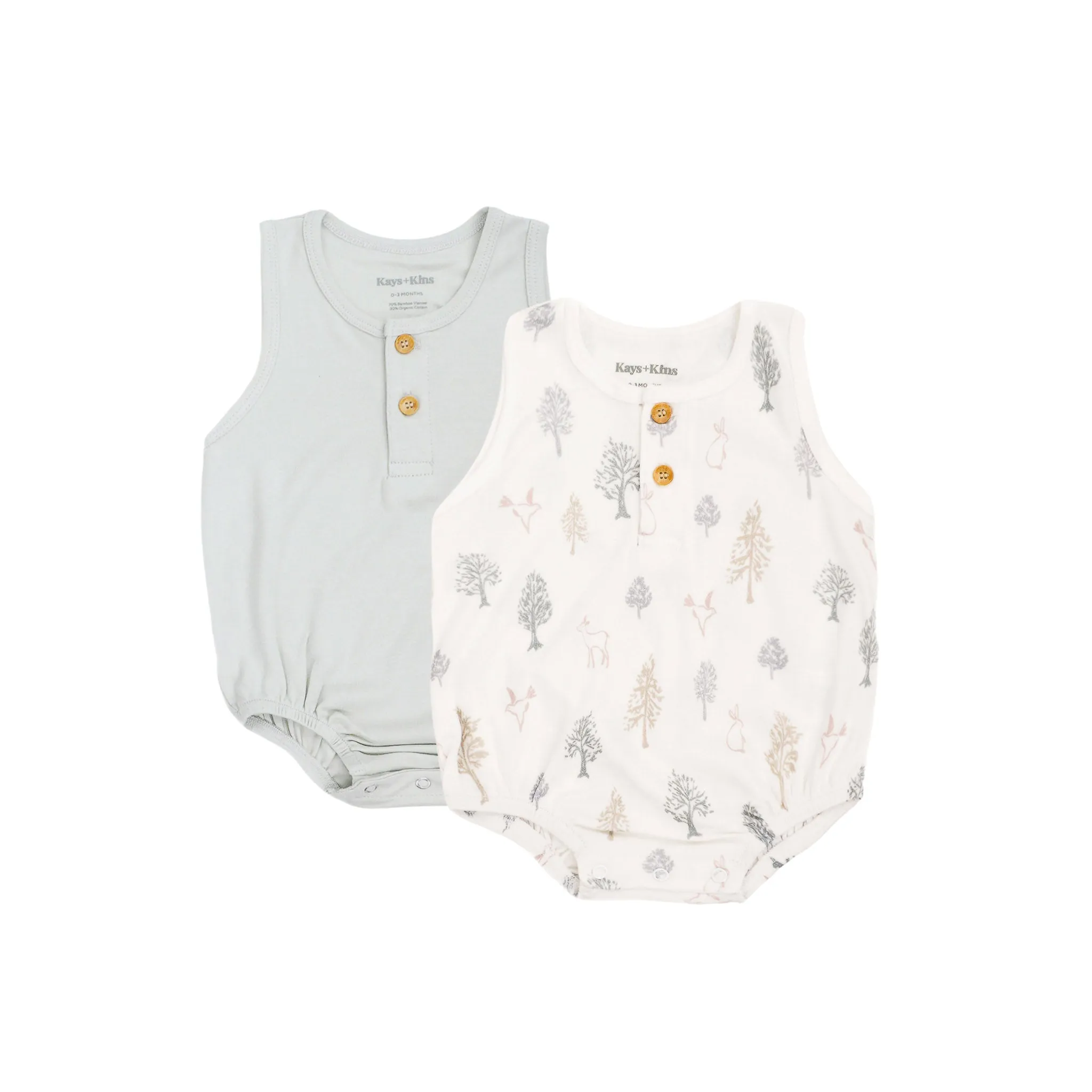 2-Pack Bubble Romper - The Forest
