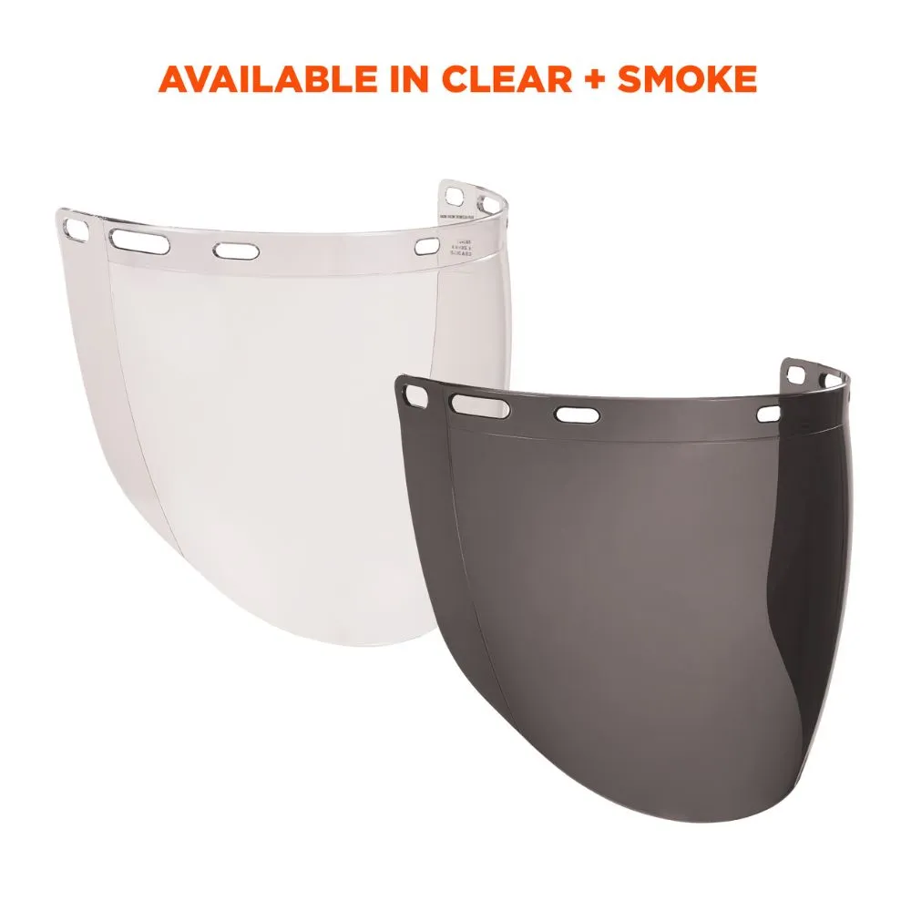 Ergodyne 60250 #8997 Smoke Face Shield Replacement for Cap-Style HH & SH