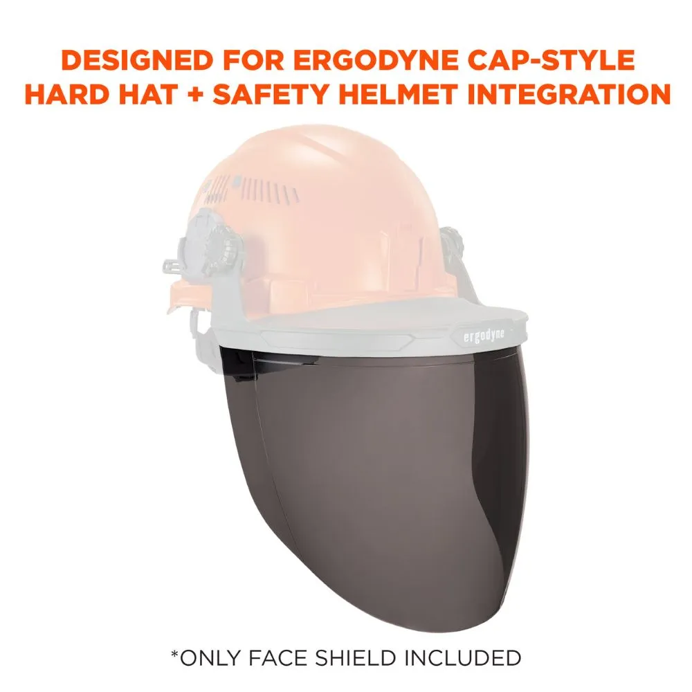 Ergodyne 60250 #8997 Smoke Face Shield Replacement for Cap-Style HH & SH