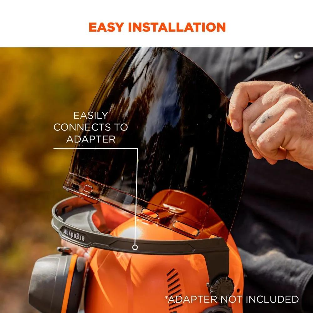Ergodyne 60250 #8997 Smoke Face Shield Replacement for Cap-Style HH & SH