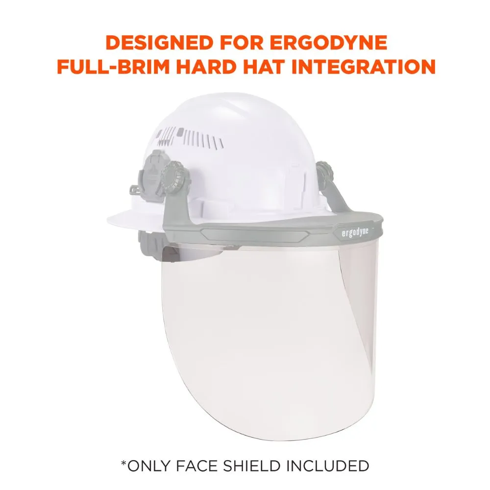 Ergodyne 60251 #8998 Clear Face Shield Replacement for Full Brim HH