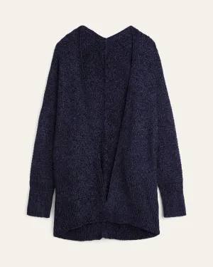 Helen Chenille Cardigan | Navy
