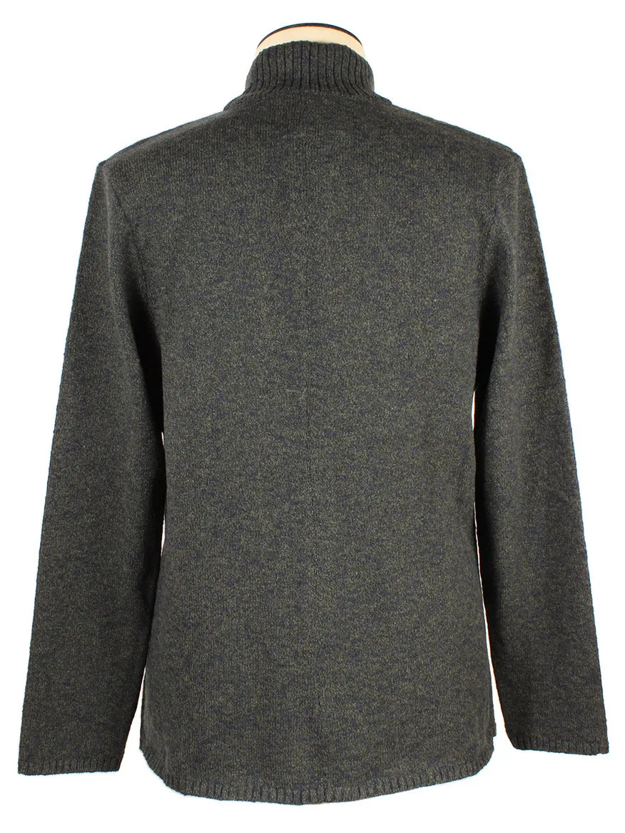 Maurizio Baldassari Winter Mouline Swacket in Green/Navy Mix