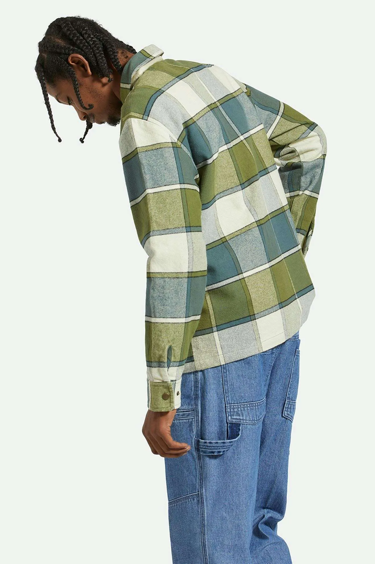 Men's Motor Zip Jacket - Blue Mirage/Dill Plaid