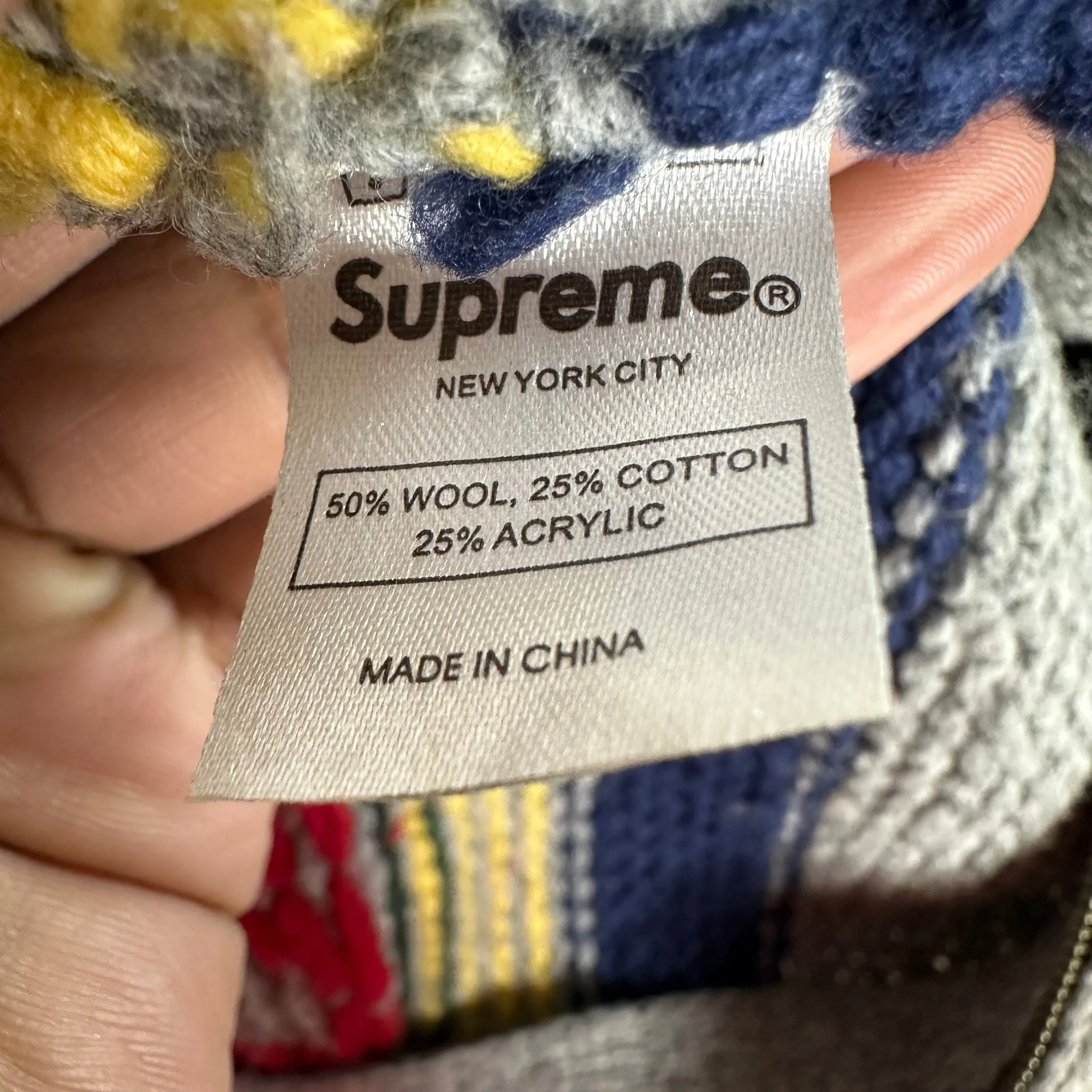 Supreme Wool Knit Zip Sweater
