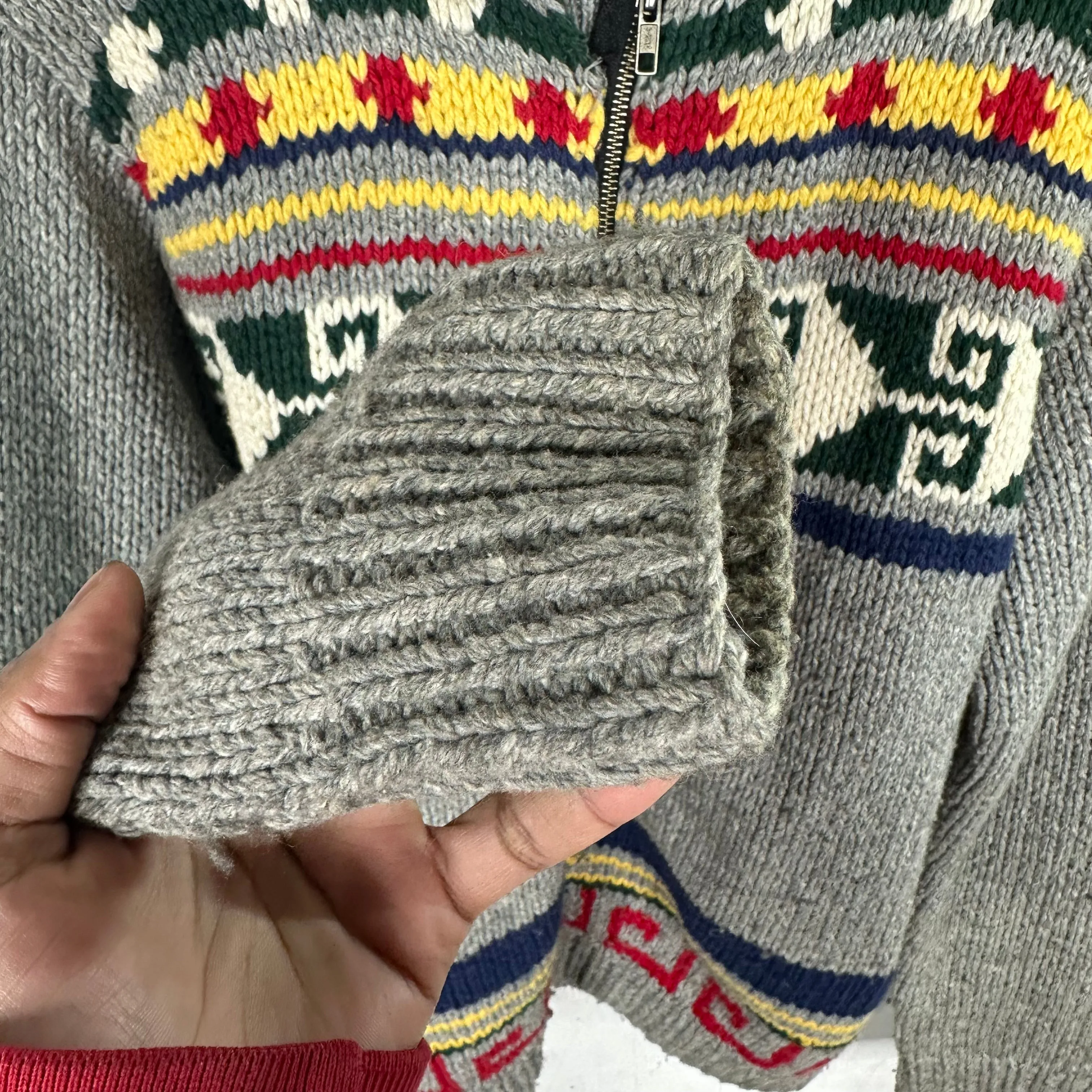 Supreme Wool Knit Zip Sweater