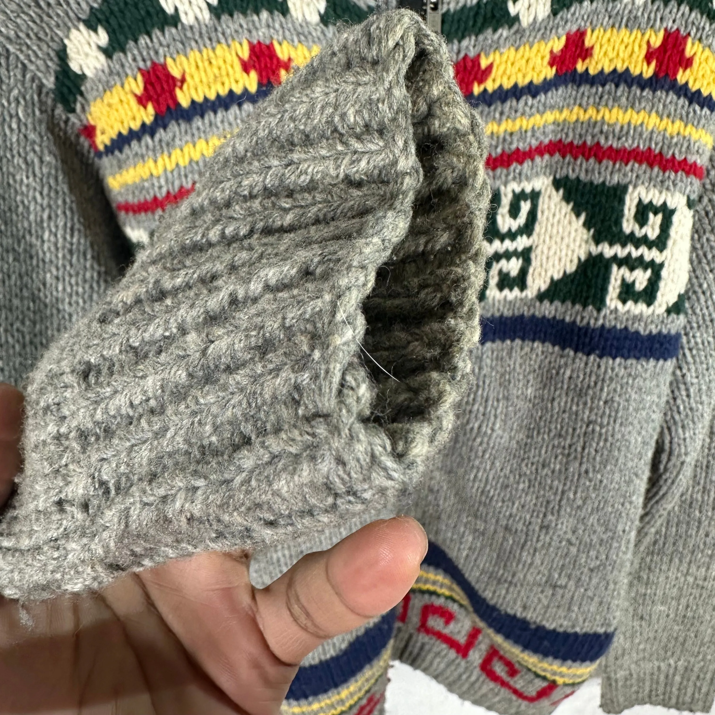 Supreme Wool Knit Zip Sweater
